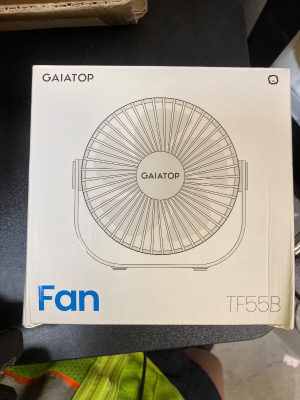 Photo 1 of Gaiatop USB Desk Fan, 3 Speeds Strong Airflow, 5.5 Inch Portable 90° Rotate Quiet Cooling, Small Personal Table Fans for Bedroom Home Office Travel Black