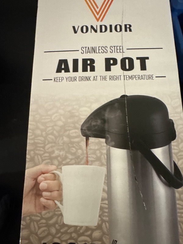 Photo 1 of Coffee Carafe for Keeping Hot - 102oz/3L Airpot Coffee Dispenser with Pump - Insulated Stainless Steel Hot Beverage Dispenser for Parties - Thermal Carafe for Hot Drinks Water Tea Chocolate