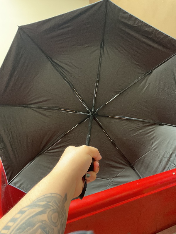 Photo 1 of LHongL Adjustable Beach Chair Umbrella with Clamp, 40 Inch, UPF 50+, Portable Folding Sun Shade for Outdoor Camping Wheelchair Plant Shade (Chair Not Included)