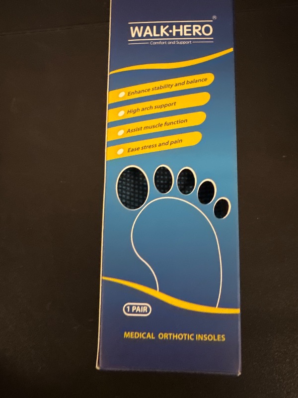Photo 1 of Plantar Fasciitis Insoles for Men Women - Orthotics Inserts, Shoe Insoles Arch Support Flat Feet Inserts Work Boot Insoles for Standing All Day (Mens 7-7 1/2 | Womens 9-9 1/2)