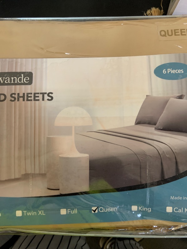 Photo 1 of ILAVANDE Queen Sheets Set 6 Piece,Hotel Luxury Super Soft 1800 Series Microfiber Queen Bed Sheets Set-Wrinkle Free & Breathable-14 Deep Pocket Sheets for Queen Size Bed(Queen,Sage Green)