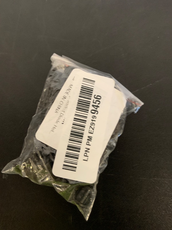 Photo 1 of 50 PCS Lamp Socket Diode Holder, Nylon Light Clip Bezel Mount ID 5MM, Black LED Sockets Clip Display Panel(5mm)