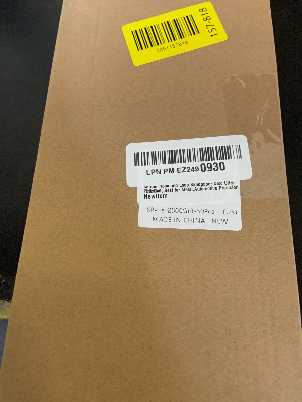 Photo 1 of POTUINOM 50PCS 5 inch Silicon Carbide Sanding Discs 10000 Grit, Wet Dry Orbital 5 Sander Hook and Loop Sandpaper Disc Ultra Fine Grit, Best for Metal,Automotive Precision Polishing