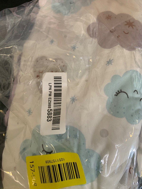 Photo 1 of BSTOPPT 3 Pack Baby Sleep Sack 18-24 Months 100% Rayon Cotton Baby Sleeping Bag 2-Way Zipper Toddler Wearable Blankets Comfy Stretchy Lightweight TOG 0.3 ?Purple&Clouds&Starry Sky?