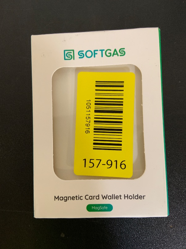 Photo 1 of SOFTGAS Magnetic Card Wallet Holder for Apple Magsafe iPhone 14 Pro Max/14 Plus/14 Pro/14, 13 Max/13 Pro/13, 12 Max/12 Pro/12, Cell Phone Case Accessory White (SG-CW1-White)
