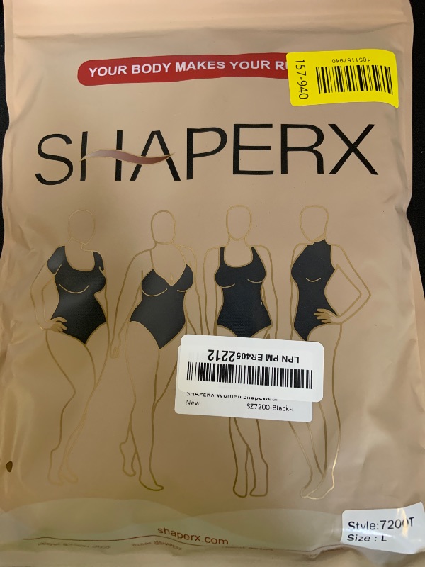 Photo 1 of SHAPERX Women's Fajas Colombianas Shapewear Postpartum Tummy Control Body Shaper Butt Lifter Bodysuit,SZ7200-Black-L