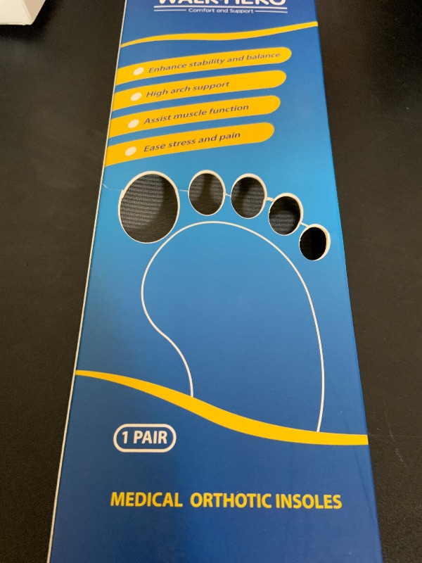 Photo 1 of Plantar Fasciitis Feet Insoles Arch Supports Orthotics Inserts Relieve Flat Feet, High Arch (Mens 11-11 1/2 | Womens 13-13 1/2)