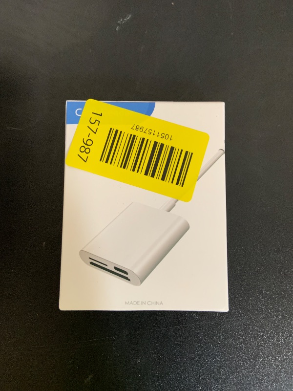 Photo 1 of SD Card Reader for iPhone iPad,Micro SD Card Reader Memory Card Reader Plug and Play Trail Camera SD Card Adapter,Simultaneous Charging and Reading