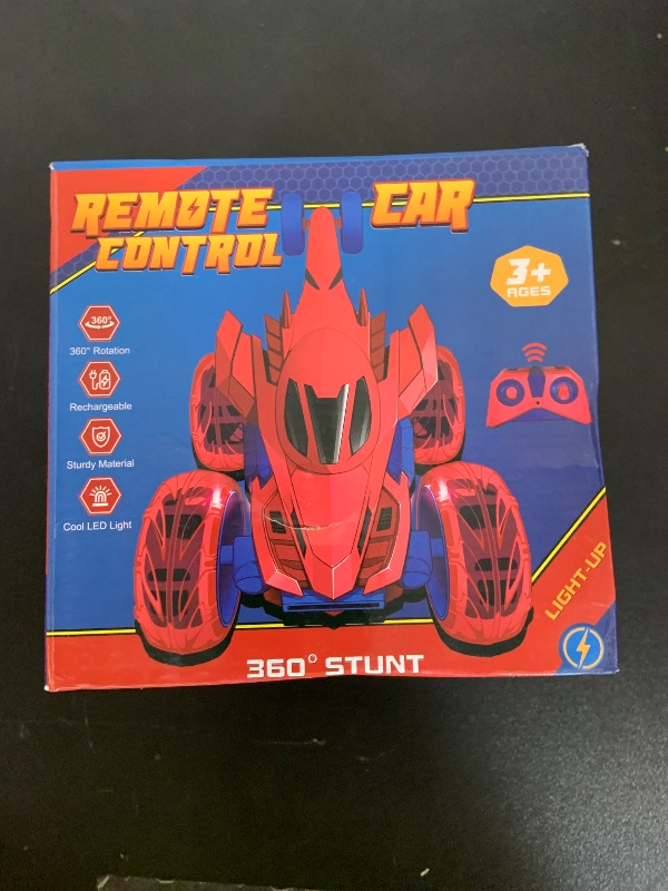 Photo 1 of Spider remote control car rc cars toys,Cool rechargeable stunt rc car with 360 flips 4WD wheel with bright light,Fun outdoor toys gifts for kids birthday or Chritmas age 4 5 6 7 8 9 10 11 12 years old