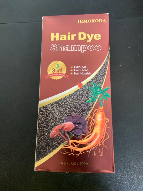 Photo 1 of Hair Dye Shampoo 3 in 1, Long-Lasting Hair Color Shampoo with Herbal Ingredients, Instant Magic Hair Dye, Easy Application Shampoo Para Canas for Women Men 16.9 Fl Oz (Chestnut Brown)