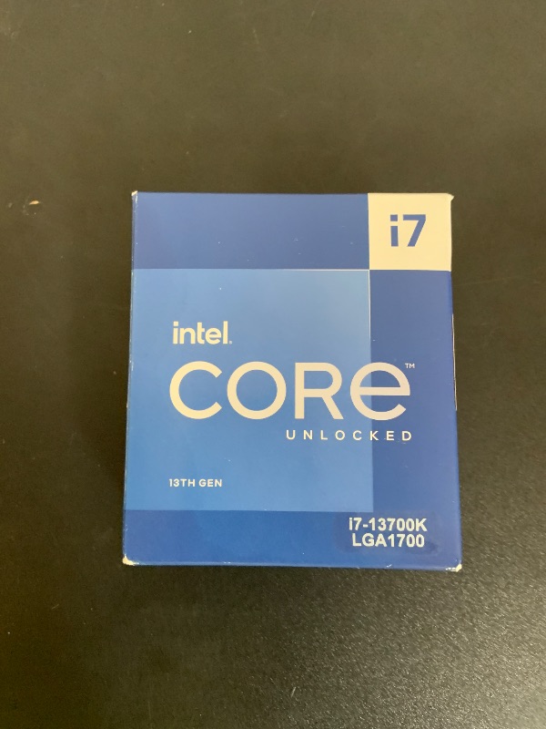Photo 1 of Intel Core i7-13700K Gaming Desktop Processor 16 cores (8 P-cores + 8 E-cores) with Integrated Graphics - Unlocked