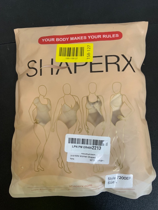 Photo 1 of SHAPERX Women's Fajas Colombianas Shapewear Postpartum Tummy Control Body Shaper Butt Lifter Bodysuit,SZ7200-Beige-L