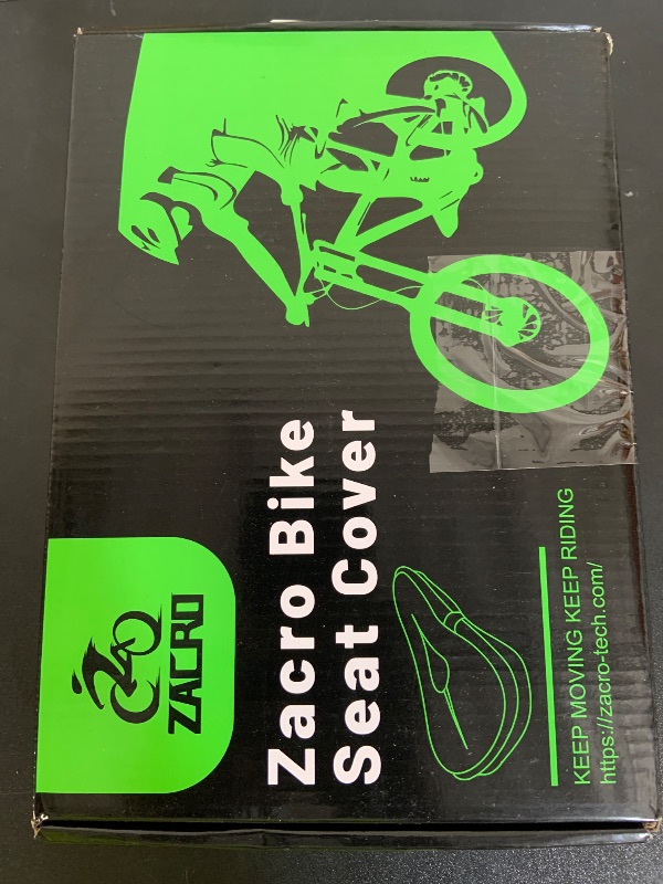 Photo 1 of Zacro Bike Seat Cushion - Gel Padded Cover for Men Women Comfort, Extra Soft Exercise Bicycle Compatible with Peloton, Stationary or Cruiser Seats