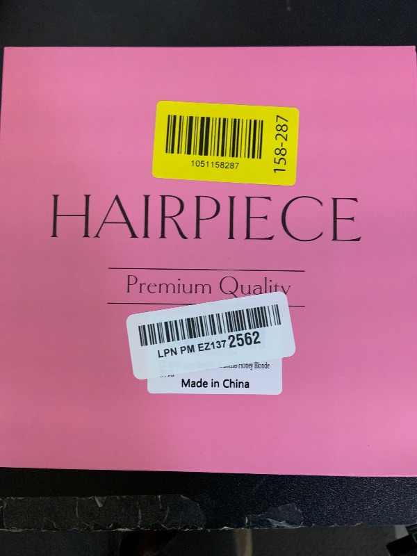 Photo 1 of CJL HAIR Large Messy Bun Hair Piece Wavy Curly Scrunchies Synthetic Chignon Ponytail Hair Extensions Thick Updo Hairpieces for Women Brunette/Honey Blonde