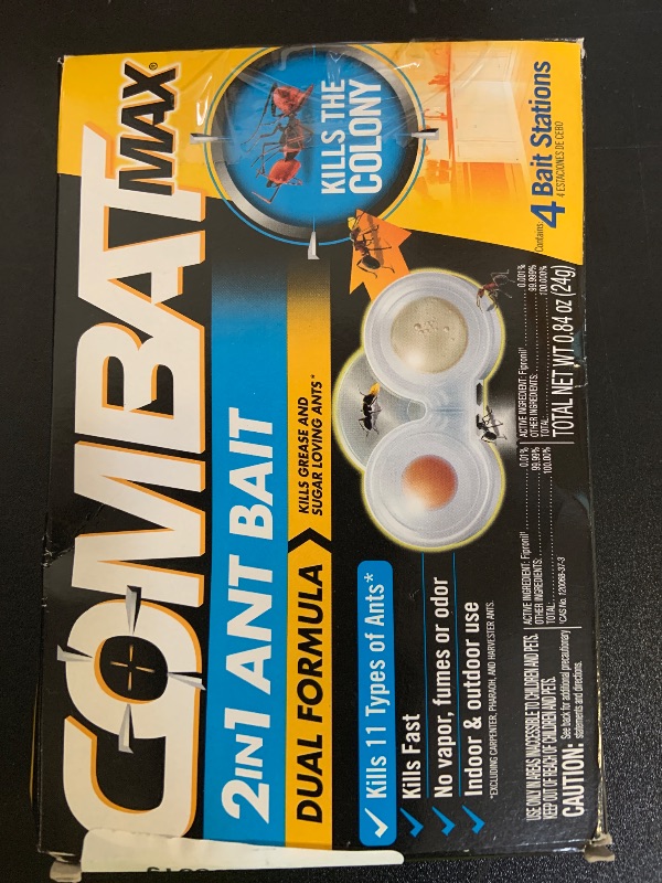 Photo 1 of Combat Max 2 in 1 Ant Bait Station, 4 Count