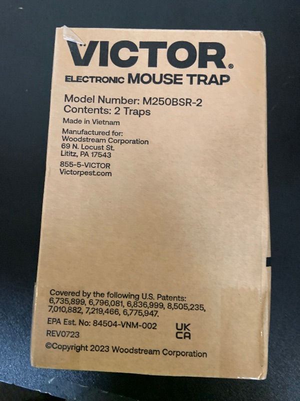 Photo 1 of Victor Humane Mouse Traps Indoor for Home - M250BSR-2 - No Touch Electric Mouse Traps for Home, Pack of 2
