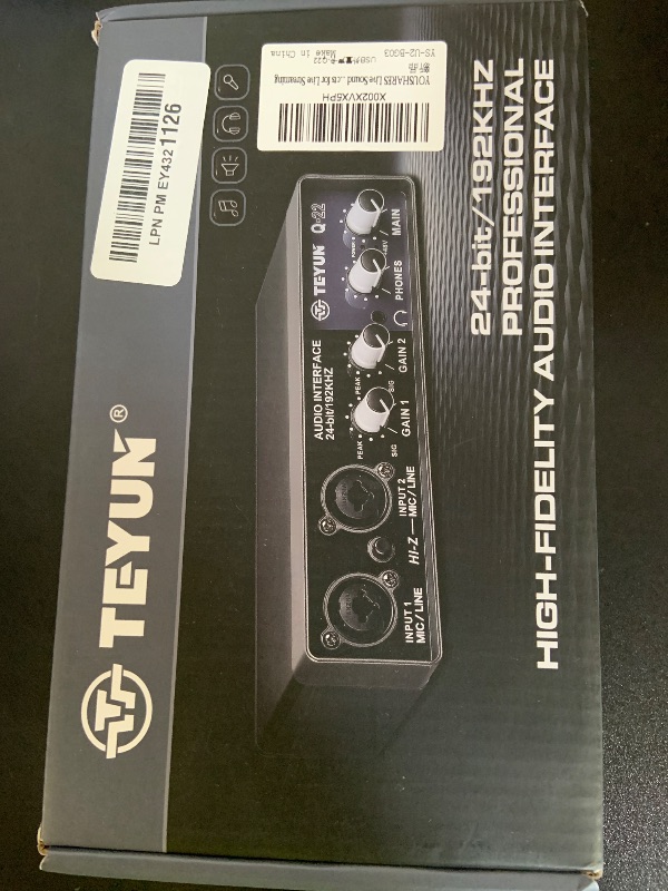 Photo 1 of YOUSHARES USB Audio Interface for Recording Music, AudioBox Mic Preamps 48v 2 Channel for Streaming and Podcasting Recording