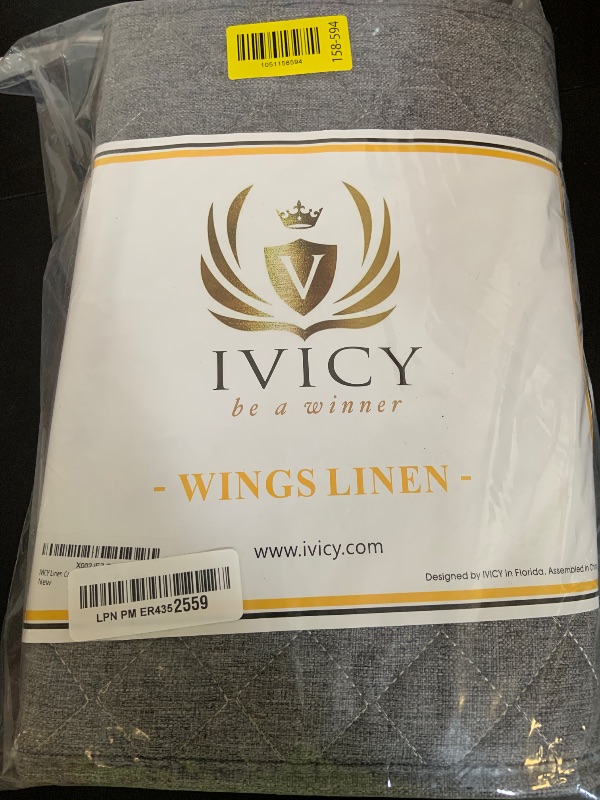 Photo 1 of IVICY Faux Linen Car Seat Cover for Cars - Durable & Non-Slip - Front Car Seat Protector Covers for Most Automotive, Vans, SUVs, Trucks - 1 Unit - Cool Gray