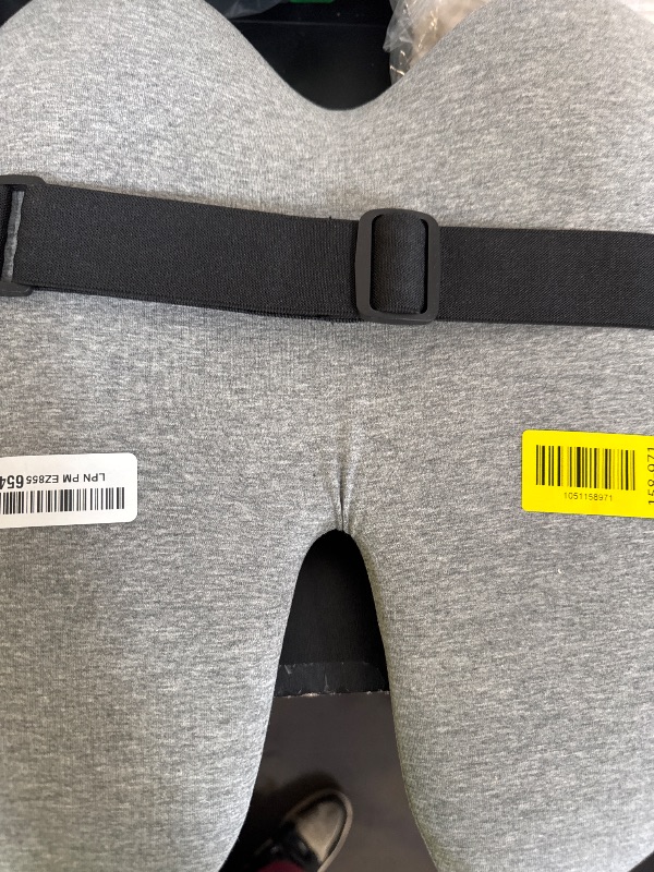 Photo 1 of C CUSHION LAB Extra Dense Lumbar Pillow - Patented Ergonomic Multi-Region Firm Back Support for Lower Back Pain Relief - Lumbar Support Cushion with Strap for Office Chair, Car, Sofa, Plane - Grey