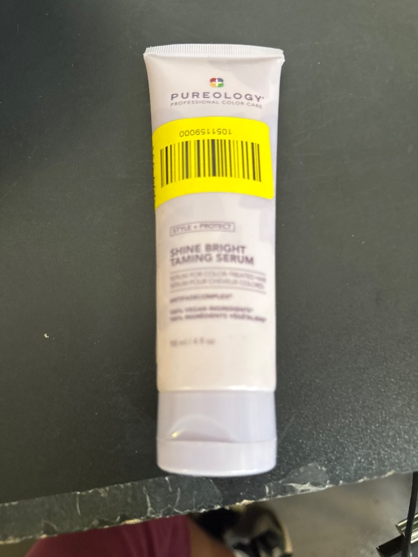 Photo 1 of Pureology Style + Protect Shine Bright Taming Serum | For Color-Treated Hair | Shine-Enhancing, Smoothing Hair Serum | Sulfate-Free | Vegan | Updated Packaging | 4 Fl. Oz. |