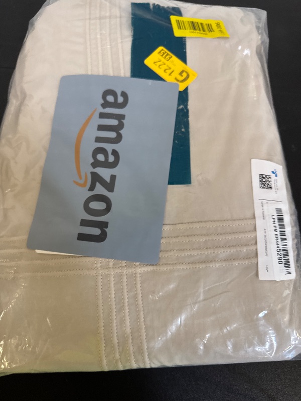 Photo 1 of Bedsure Luxury Hotel Duvet Cover King Size, 100% Cotton Rope Weave Bedding Set, Includes 1 Duvet Cover 104x90 Inches with Hidden Zipper & 2 Pillow Shams, Linen, Comforter Sold Separately