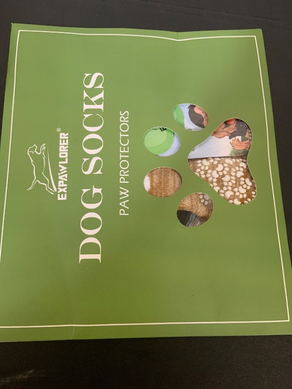 Photo 1 of EXPAWLORER Anti Slip Dog Socks to Prevent Licking Paws, Dog Shoes for Hot Pavement, Dog Booties for Small Medium Large Senior Dogs, Traction Control Boots & Paw Protectors for Hardwood Floors