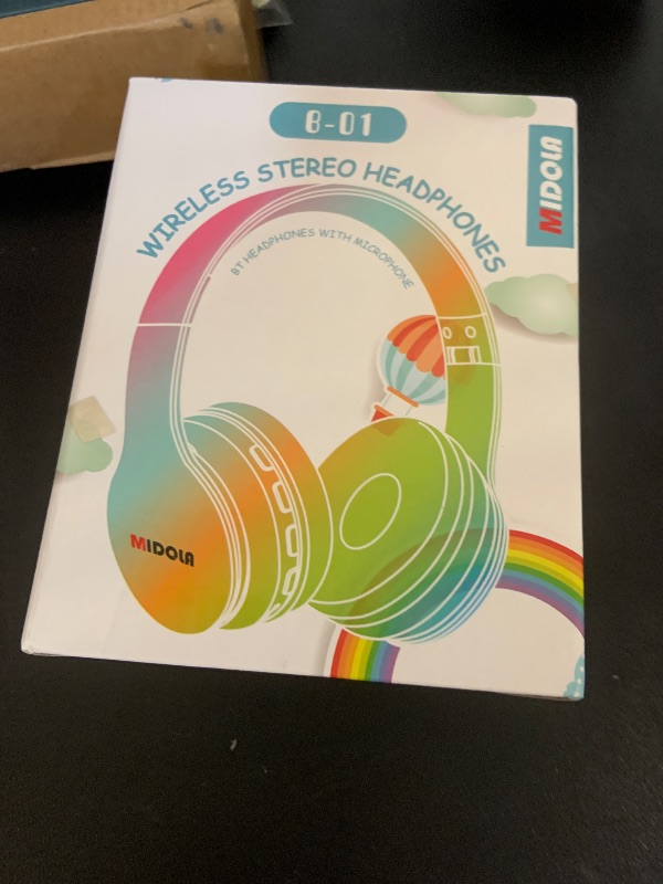 Photo 1 of MIDOLA Kids Headphones Bluetooth 5.4 Wireless 68H Play Time Volume Limit 85/94dB Over-Ear Foldable Headset,Type-C Fast Charging,with Wired Aux Mic for Toddler Child Pad Tablet Pink