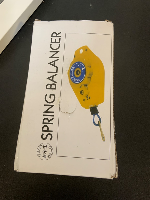 Photo 1 of MECCANIXITY Retractable Spring Balancer Tool Holder Hanging Equipment 3.3-6.6lbs (1.5-3kg) Red for Assembly-line with Fitting Accessory