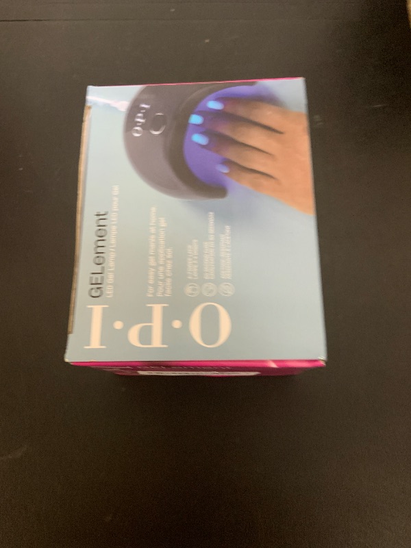 Photo 1 of OPI GELement LED Curing Lamp for Gel Nail Polish | DIY Professional Salon Quality Manicure Results | 4 Finger Design & Mirrored Interior for Curing | 60 Second Timer