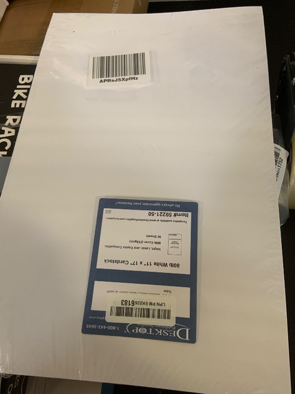 Photo 1 of 11" x 17" Cardstock Sheets for Inkjet or Laser Printers - 80lb Cover Matte Finish White - Tabloid Size Perfect for Flyers, Menu's, Posters, Covers - 50 Sheets
