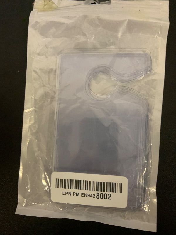 Photo 1 of Clear Parking Permit Holder, Car Vertical Parking Lot Pass Rear View Mirror Hanger Vehicle Parking Pass Hang Tag Holder for Car Passes, Permits - 5PCS+1PCS Hang Tag