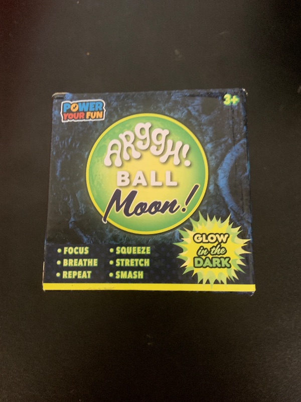 Photo 1 of Power Your Fun Arggh Moon Stress Balls for Adults - 3.75 Inch Moon Stress Balls for Kids, Tension Relief Fidget Toy Glow Kid Sensory Toys Squeeze Ball Glow in The Dark Toys Squishy Ball for Kids
