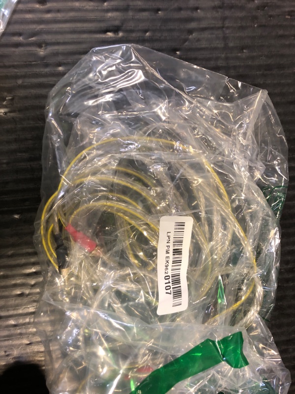 Photo 1 of Mygatti 2 Pack 16/2 Speaker Flat Wire Cable with Banana Tip Plugs 15 FT, CL3 Rated, 16 Gauge AWG Wire, Tinned OFC Copper, Transparent Jacket with Yellow Polarity Marker, for Indoor & Outdoor, Hi-Fi