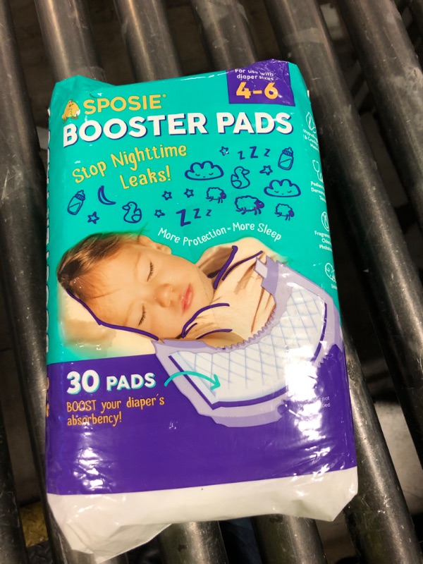 Photo 1 of Sposie Diaper Booster Pads, Size 4-6, 30 Count - Hypoallergenic, Dermatologist and Pediatrician Tested, Fragrance, Latex, Chemical and Cruelty-Free, Made in USA