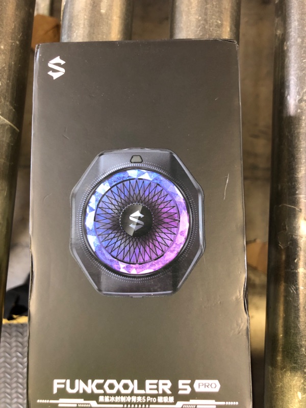 Photo 1 of Black Shark Magnetic Phone Cooler 5 Pro - 18 Addressable RGB LEDs, Detachable Grip, APP-Controlled Thermostatic Cooling Fan for iPhone MagSafe/Android/iPad -Gaming/Streaming/Photography