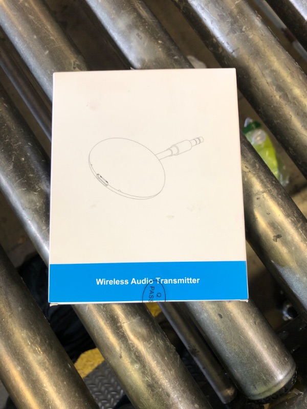 Photo 1 of Airplane Bluetooth 5.3 Transmitter Adapter-Low Latency Wireless Audio for AirPods/Earbuds/Headphones on Flights, Gym, TV, with 3.5mm AUX Jack