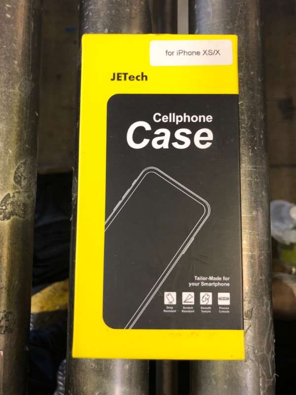 Photo 1 of JETech Silicone Case for iPhone X, iPhone Xs, 5.8-Inch, Silky-Soft Touch Full-Body Protective Case, Shockproof Cover with Microfiber Lining (Black)