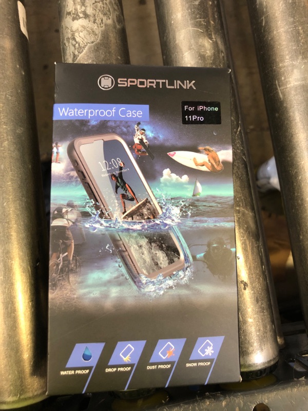Photo 1 of SPORTLINK for iPhone 11 Pro Waterproof Case, Full Body Underwater/Rugged/Heavy Duty Shockproof/Dustproof Case with Built-in Screen Protector for iPhone 11 Pro 5.8 Inch (Blue)