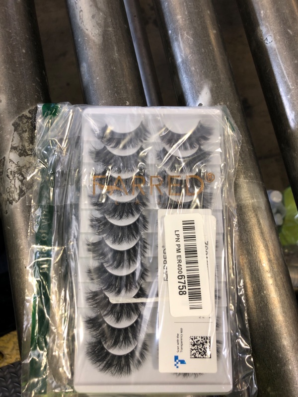 Photo 1 of FARRED Mink Lashes Short Fluffy Eyelashes Wispy Natural Eyelash Pack Full Volume Lash Strips 10 Pairs Wispies Fake Strip Lashes Natural Look False Eye Lash Russian Looking for Everyday Makeup (Z03)