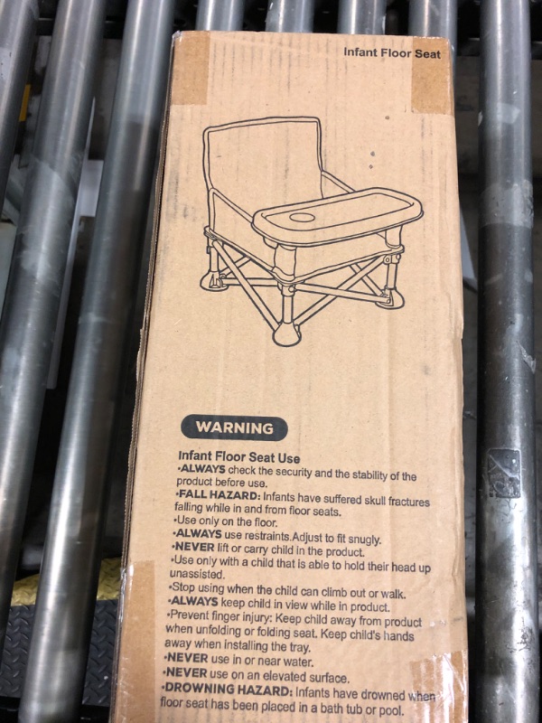 Photo 1 of M-Castle New Portable Travel Booster Seat with Tray|Foldable Infant Seat Booster Dining Chair|Great for Camping, Beach, Lawn|Toddler, Child Camping Chair 6 Months - 3 Years Old ?Gary?