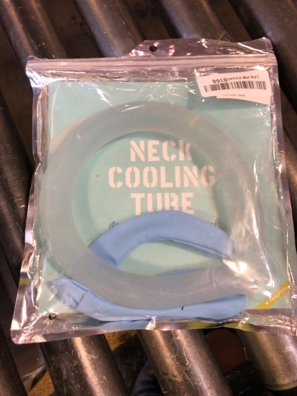 Photo 1 of Neck Cooling Tube with Cover - Cooling Wrap with Reusable & Drip-Free Cover for Hot Weather, Gentle Cooling Relief, No More Condensation or Frostbite, Perfect for Indoor & Outdoor Use (1 Pcs-Blue)