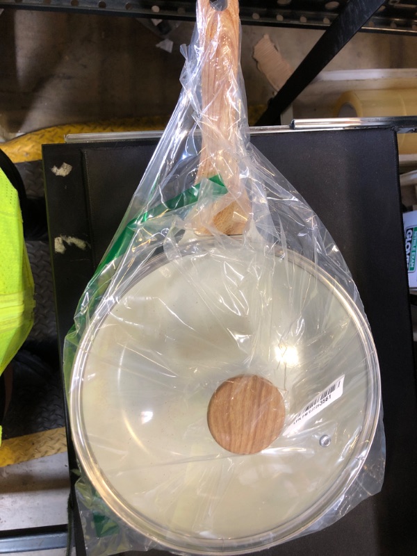 Photo 1 of SENSARTE Nonstick Ceramic Frying Pan Skillet with Lid, 9.5 Inch Omelet Pan, Healthy Non Toxic Chefs Pan, Induction Compatible Egg Pan with Heat Resistant Handle, Free of Intentionally Added PFAS/PTFE