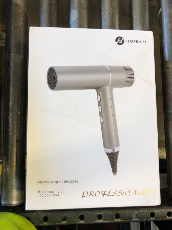 Photo 1 of slopehill Hair Dryer with Unique Brushless Motor | Intelligent Fault Diagnosis | Innovative Microfilter | Oxy Active Technology | Led Display (White)