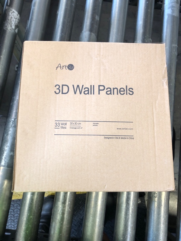 Photo 1 of Art3d 33-Pack 3D Wall Panels for Interior Wall Decor, Diamond Textured Feature Wall Paneling for Gaming Living Room TV Wall Background Accent Wall - 12 x 12 inch Gold