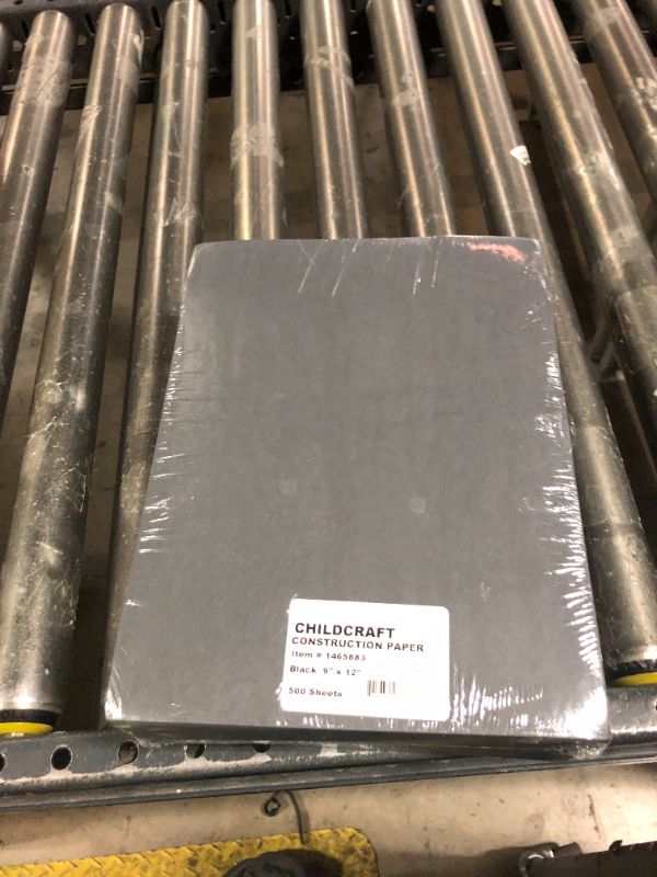 Photo 1 of Childcraft Construction Paper, 9 x 12 Inches, Black, 500 Sheets