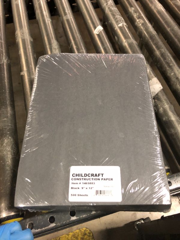 Photo 1 of Childcraft Construction Paper, 9 x 12 Inches, Black, 500 Sheets