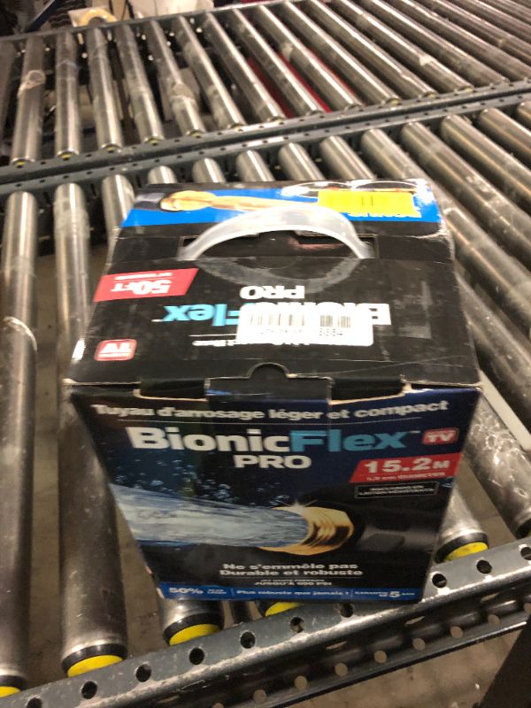 Photo 1 of Bionic Flex PRO 50’ Garden Hose, Heavy Duty & Lightweight Weatherproof Garden Water Hose with Brass Fittings & Adjustable Brass Spraying & Shooting Nozzle, 500 PSI Tear Resistant, Kink Free Hose