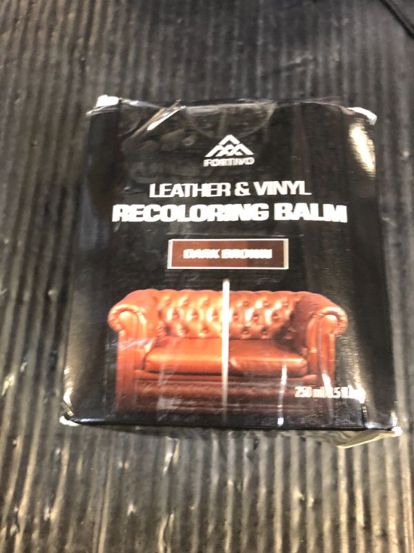 Photo 1 of FORTIVO Leather Recoloring Balm, Color Restorer, Scratch Remover, Couch Paint and Repair, Leather Balm for Couches