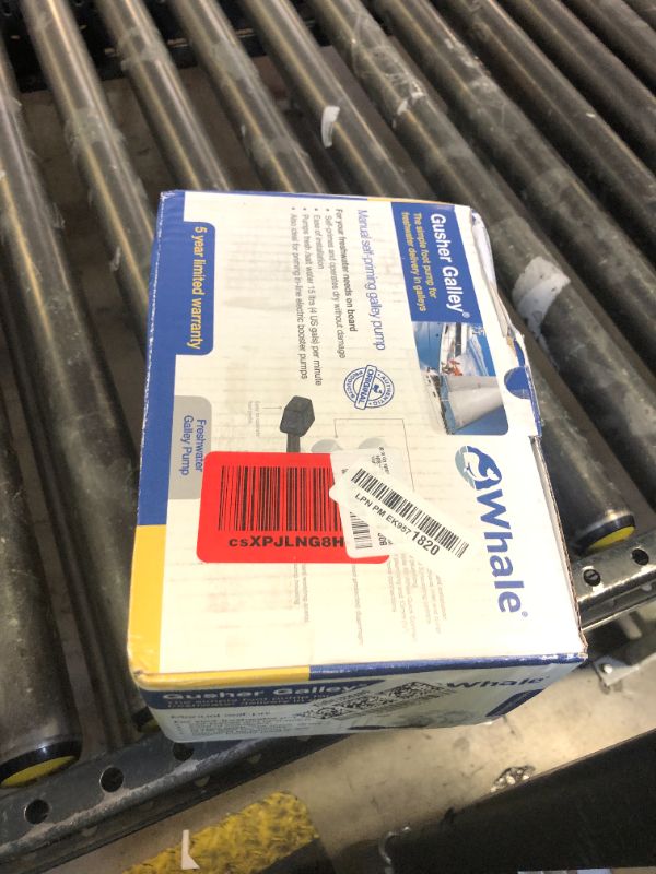 Photo 1 of Whale GP0551 Gusher Galley MK3 Pump, Foot-Operated Manual Pump, Left-Side Pedal, Up to 4 Gal./Minute, for Boats Up to 80 Feet, White, One Size
