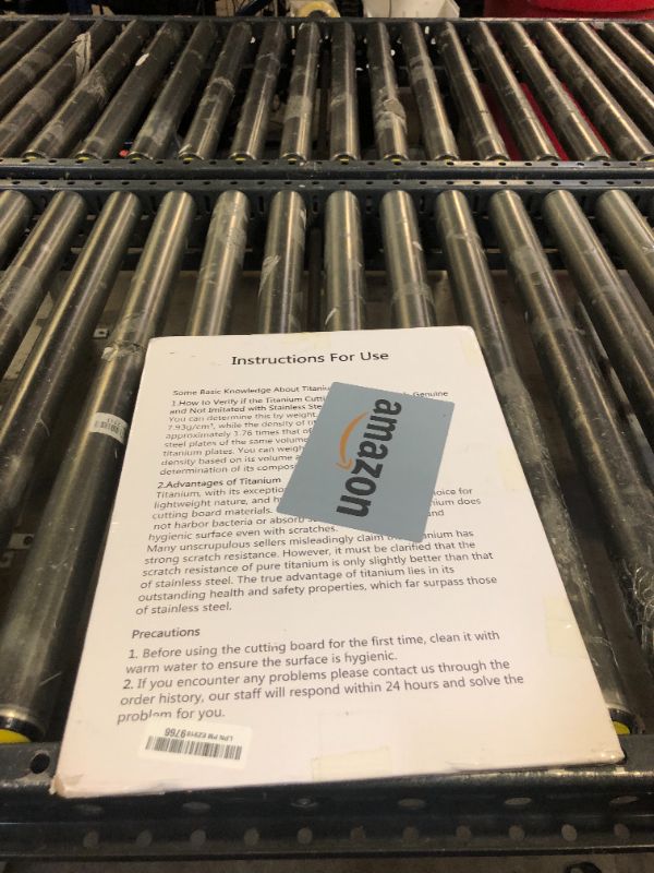 Photo 1 of Titanium Cutting Board, 16.92" x 12.59", 100% Pure Titanium Chopping Board for Meat, Fruits & Vegetables, Dishwasher Safe, Juice Grooves